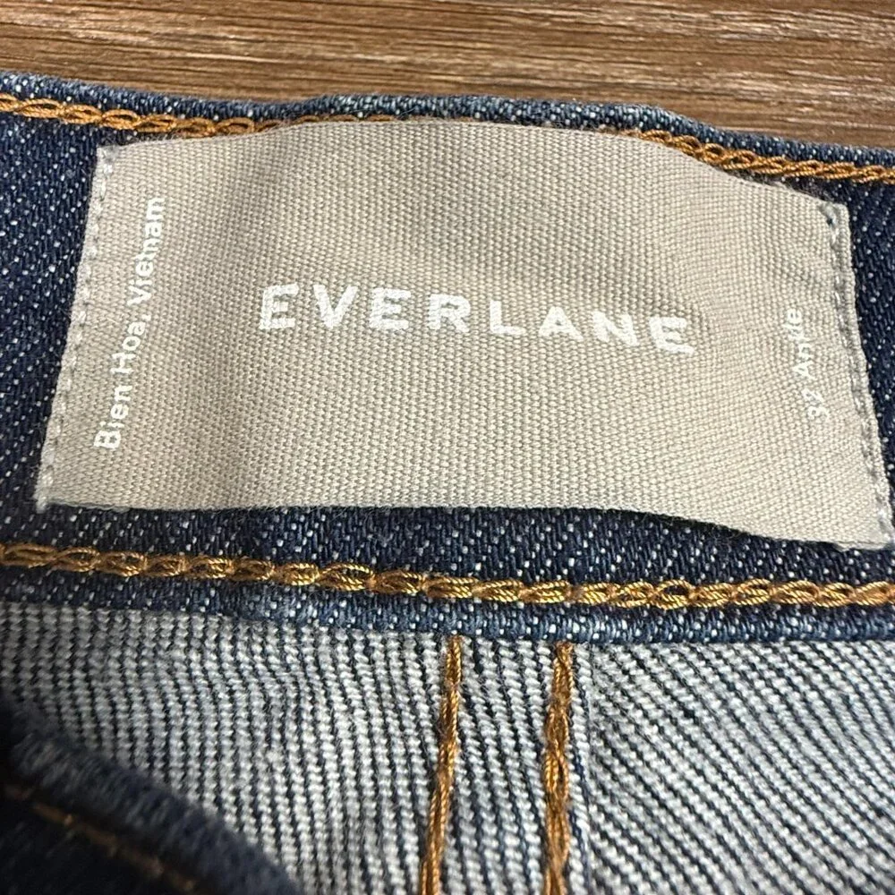 Everlane Women's Way High Straight Leg Ankle Jeans Dark Wash Denim Sz 32 - Picture 8 of 13
